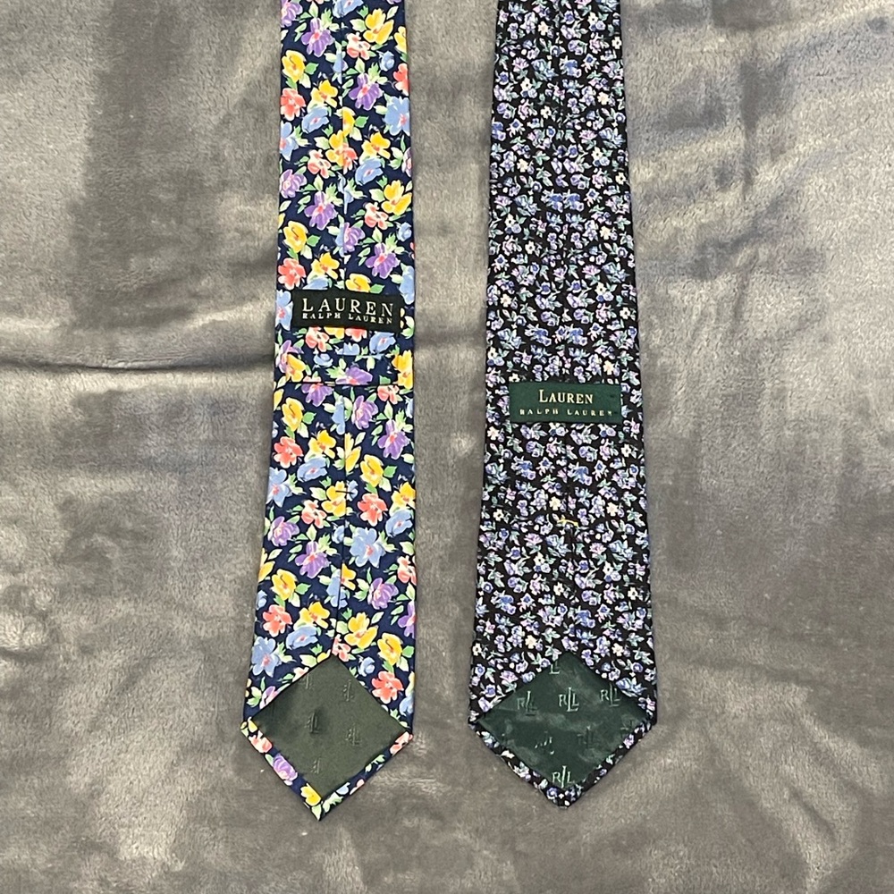 Floral Patterned Ties Set - Picture 2 of 5